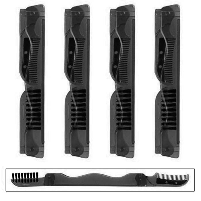 4 Pc Eyebrow Shaper Foldable Eye Brow Razor Face Razors Women Shavers Comb