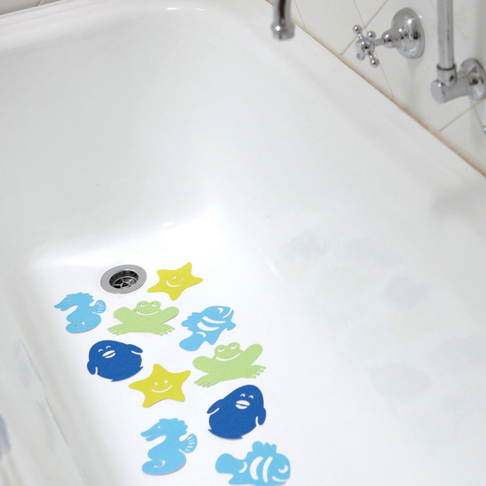 10 Pc Anti-Slip Bath Mats Tub Shower Textured Animal Sticker Pads Non Skid Baby