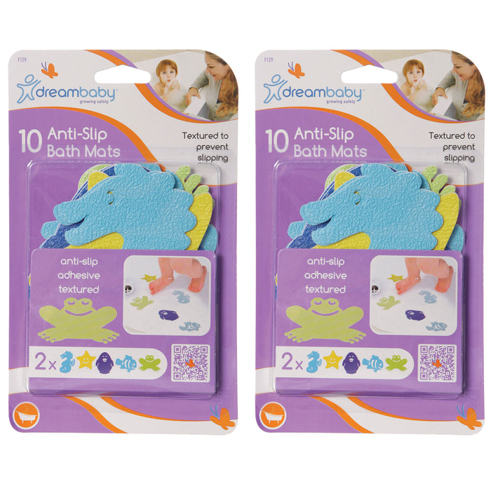 20 Pc Shower Mat Tub Sticker Anti-Slip Baby Bath Textured Animal Pads Non Skid