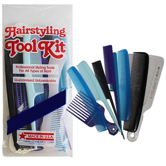 20 PCS Pro Salon Hairdressing Barber Hair Comb Set Styling Tools Brushes Plastic