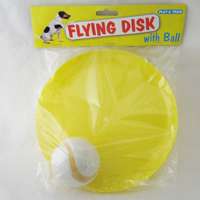 Dog Pet Flying Disc Ball Fetch Toy Set Flyer Catcher Training Exercise !