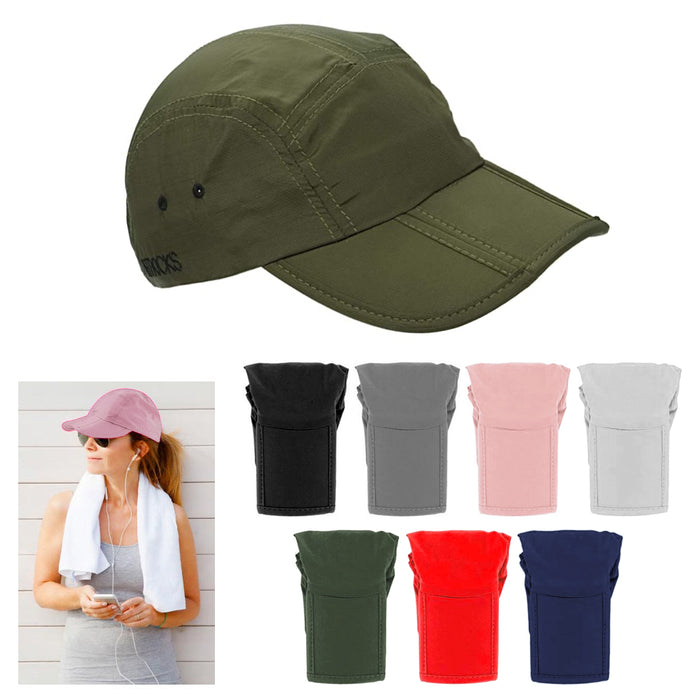 FitKick Unisex Foldable UPF 50+ Sun Protect Quick Dry Baseball Cap Portable Hats