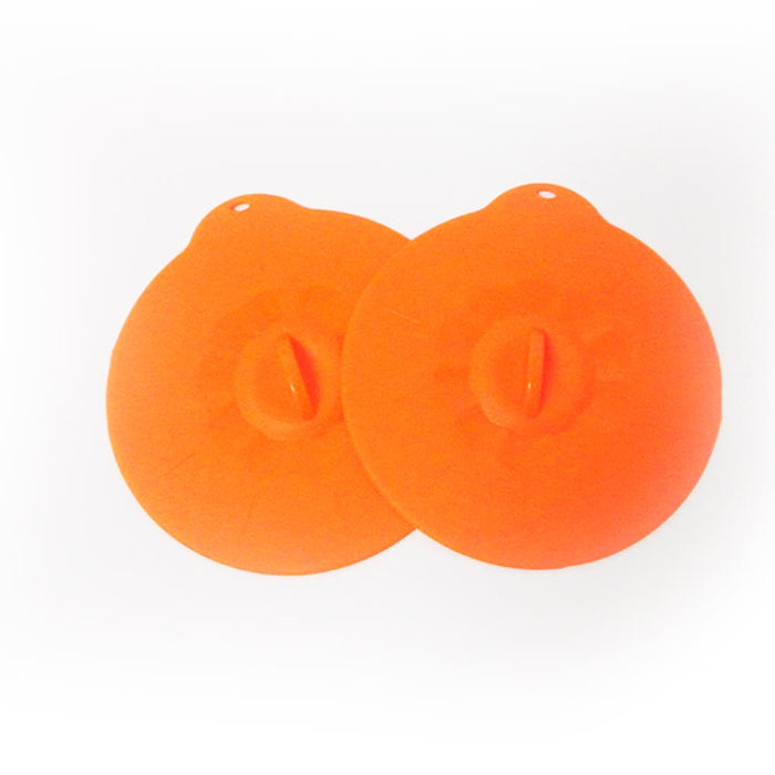2 Pc Silicone Leakproof Cup Cover Coffee Tea Sealing Mug Wrapping Lid Tool Gift