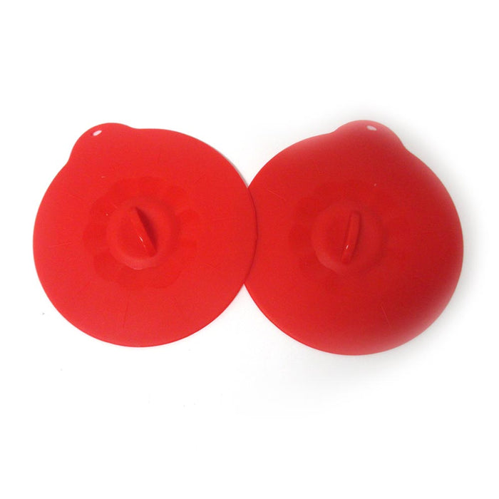 2 Pc Silicone Leakproof Cup Cover Coffee Tea Sealing Mug Wrapping Lid Tool Gift