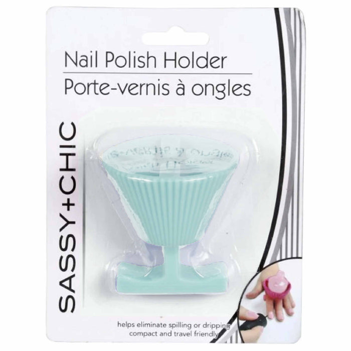2 X Nail Art Polish Varnish Bottle Silicone Holder Ring Polishing Manicure Nails