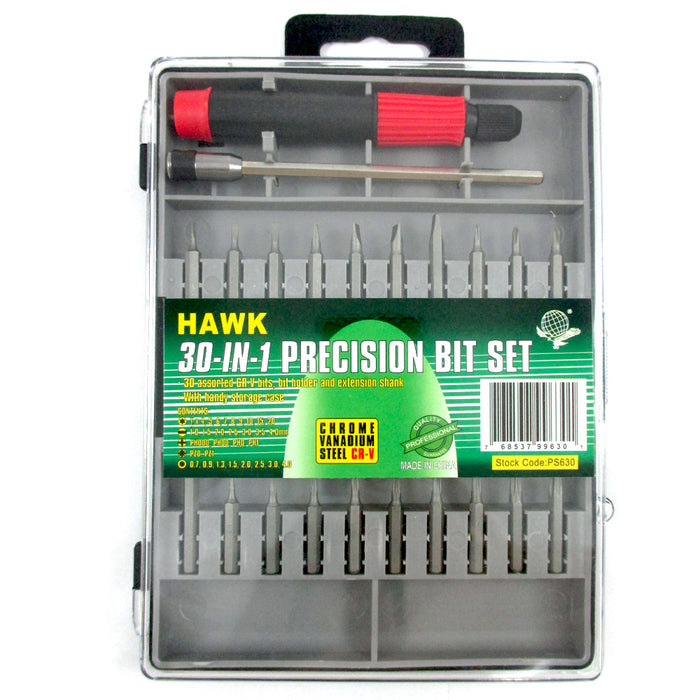 30 Pc Torx Phillips Hex Bit Screw Precision Screwdriver Set Repair Tool New !