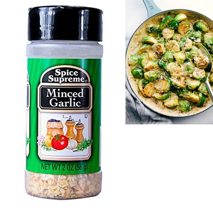 2PC Spice Supreme Minced Dried Garlic Seasoning 2Oz Jar Cooking Meat Veggies USA