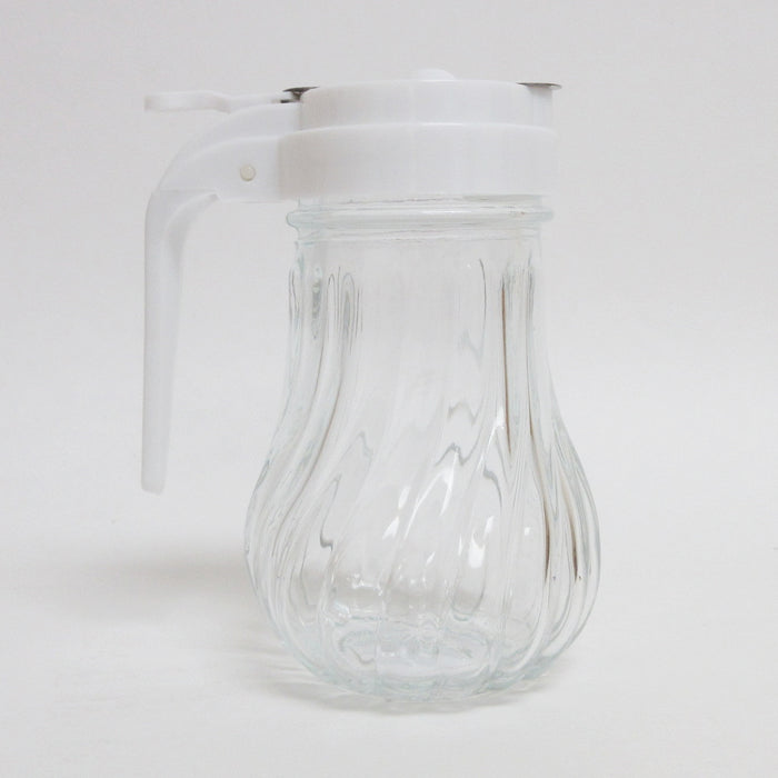 2 Pack Honey Syrup Dispenser Glass Jar 7.6 oz Retro Style Container W Handle USA