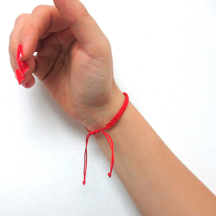 Lucky Evil Eye Adjustable Bracelet Nazar Kabbalah Amulet Red String Protection