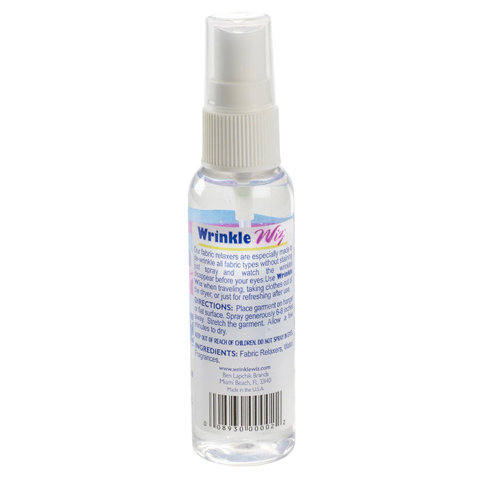 Lewis N Clark Wrinkle Wiz Travel Size Spray Clothing Garment TSA Easy Iron 2 Oz.