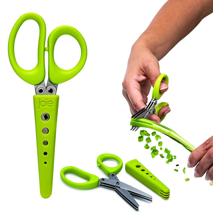 2 Pc Herb Veggie Scissors Stainless Steel Multiuse Shears Leaf Stripper BPA FREE