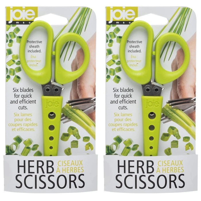 2 Pc Herb Veggie Scissors Stainless Steel Multiuse Shears Leaf Stripper BPA FREE