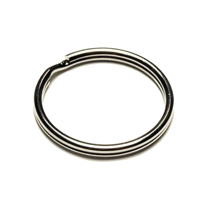 100 Pc 1" Key Rings Keyrings Key Chains Split Nickel Plated Double Loop New !