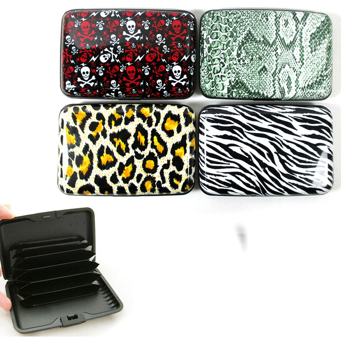 Aluminum Protective Bifold ID Wallet Hard Credit Card Holder Case Secure Pocket