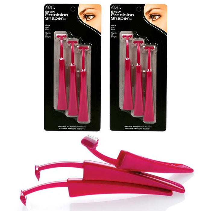 6pc Precision Eyebrow Arch Shaper Face Hair Removal Razors Bikini Trimmer Shaver