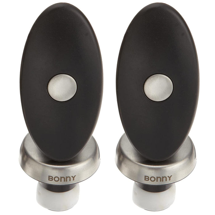 2 Pcs Wine Bottle Stopper Bonny Bar Cork Seal Freshness Champagne Push Lock Plug