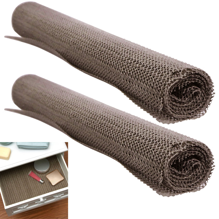 2 Pc Anti Slip Grip Liner Tool Box Foam Rubber Non Skid Mat Drawer Shelf Lining