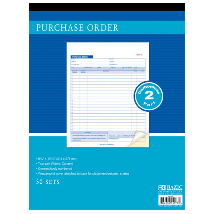 6 Receipt Book Purchase Order Carbonless Duplicate 2 Part 50 Sets Invoice Record