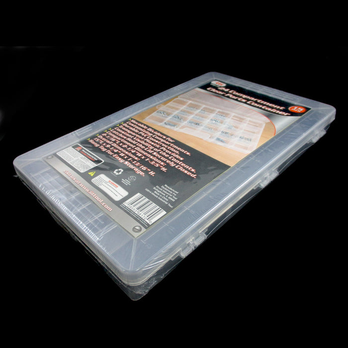 24 Compartment Organizer Plastic Bin Portable Parts Storage Container Case Bolts