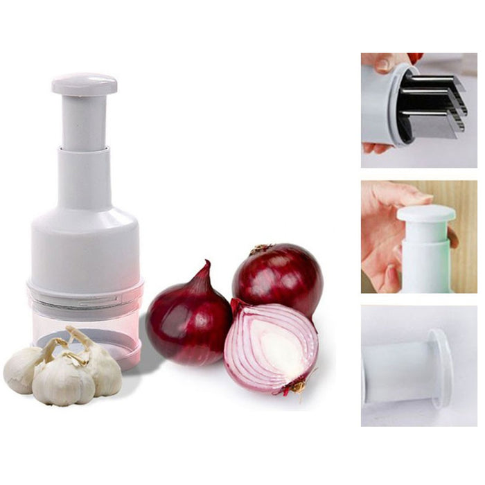 Food Chopper Pressing Slicer Peeler Dicer Kitchen Vegetable Garlic Onion Cutter