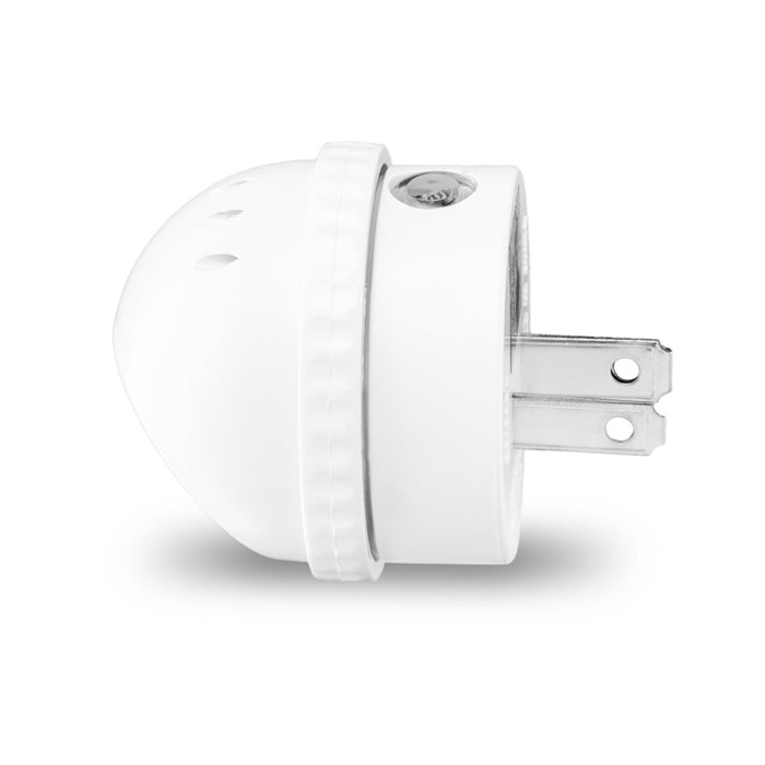 2 Pack Led Night Light Set Plug In Wall Lamp Automatic Sensor Lite Round Swivel