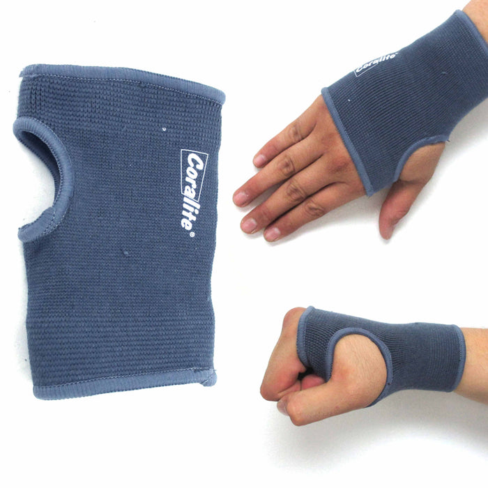1 Elastic Wrist Hand Support Brace for Daily Wear Unisex Compression Strap Grey