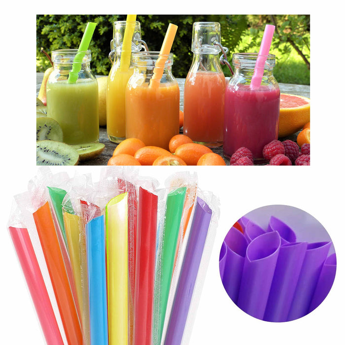 500 Extra Wide Jumbo Straws Boba Bubble Tea Drinking Smoothie  Milkshake Slushy