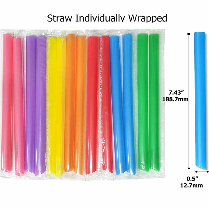 500 Extra Wide Jumbo Straws Boba Bubble Tea Drinking Smoothie  Milkshake Slushy