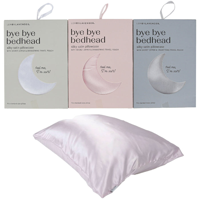 2 Pc Queen Standard Luxury Satin Pillowcase Hair Skin Silky Pillow Case Zippered