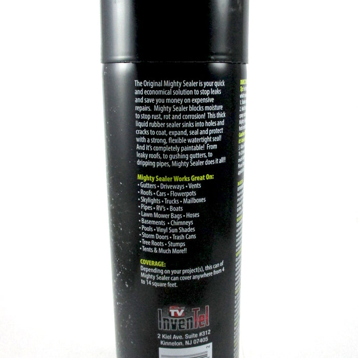 The Original Mighty Sealer Flexible Rubber Coating Sealant Black 15oz Spray Can
