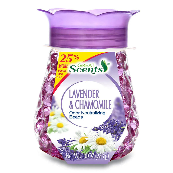 Odor Neutralizing Gel Beads Lavender Chamomile Eliminator Pearls Air Freshener