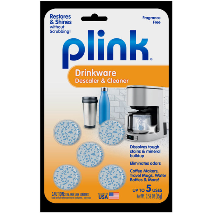 10 PCS Drinkware Descaler & Cleaner Tablets Plink Descaling Dissolve Tabs Coffee