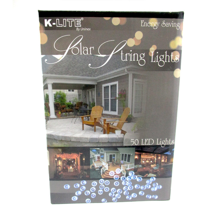 50 Solar Powered LED String Fairy Lights Party Xmas Outdoor Garden Tree Decor !