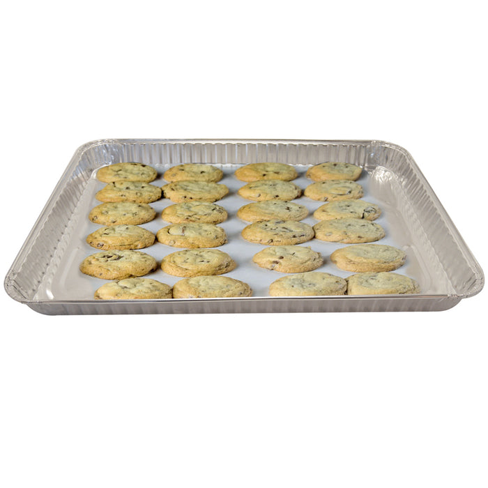 50 Pc Foil Cooking Sheets Aluminum Pan Mold Muffin Cupcake Disposable Cookie