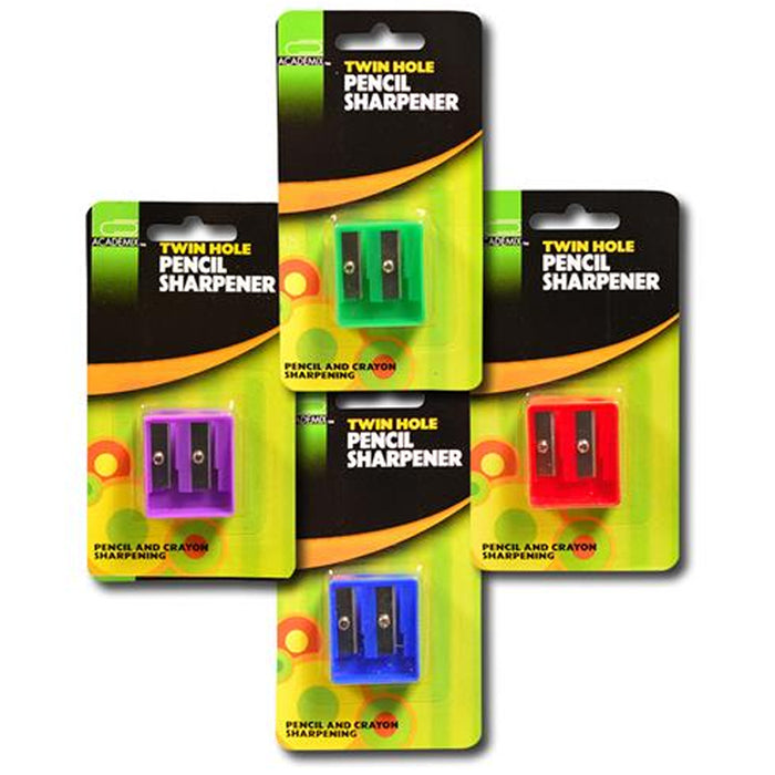 12 Pc Pencil Crayon Sharpener Assorted Colors School Supplies Children Art Kids
