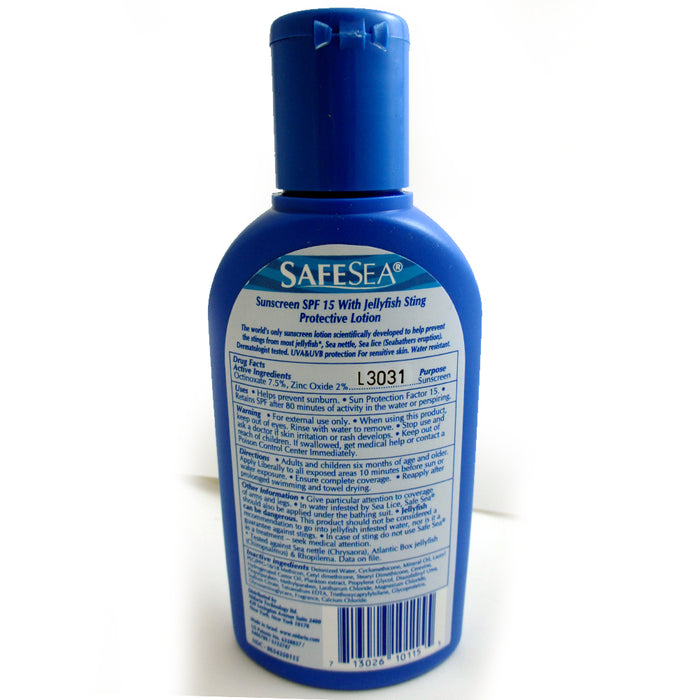 1 Safe Sea Sunscreen Jellyfish Sting Protection SPF15 Lice Lotion Prevent Sting