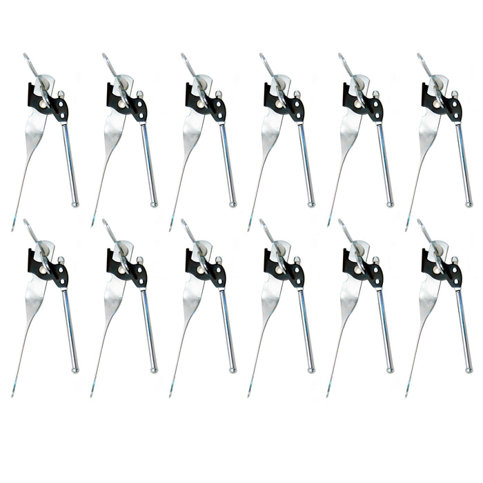 12 X Multi Use Stainless Steel Manual Can Opener Bottle Jar Lid Handheld Kitchen