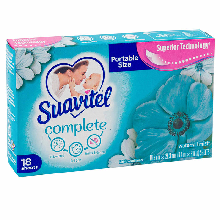 4 Packs Fabric Softener Dryer Sheets Laundry Conditioner Waterfall Mist Scented