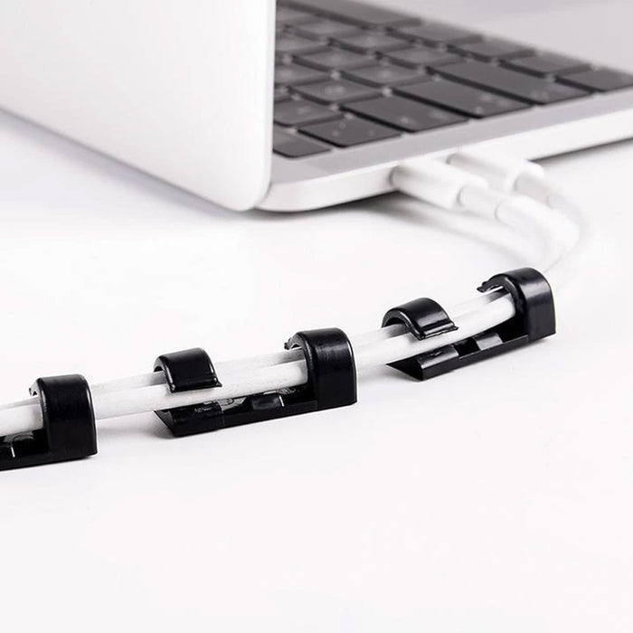 20 X Finisher Wire Clamp Organizer Securing Cable Storage Clips Buckle Line Tool