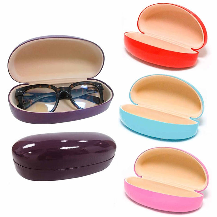 4 Pack Large Sunglasses Case Eye Glasses Hard Clam Shell Box Eyeglasses Holder