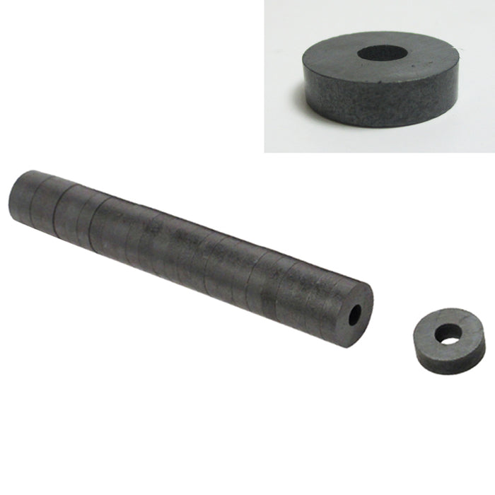 25Pc Round Magnets Ceramic Disc Ferrite 3/4" Strong Countersunk Ring Craft Thick