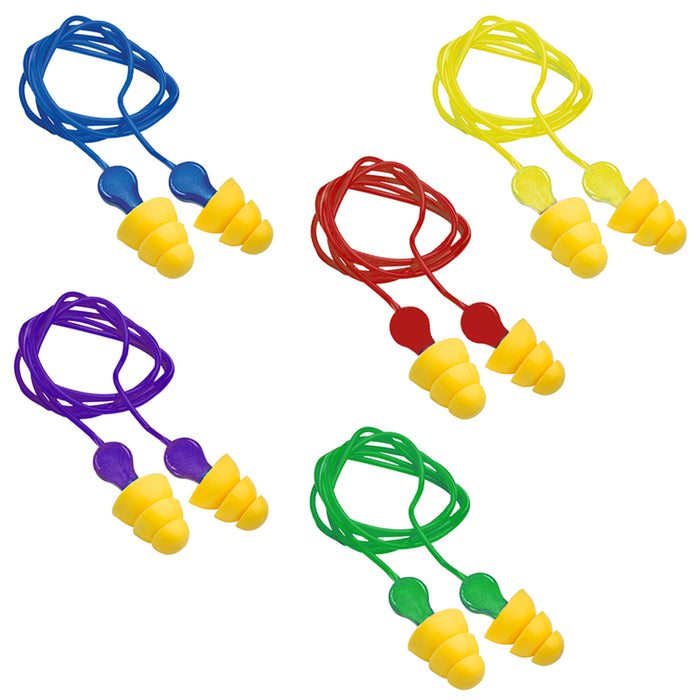 20 Pairs 3M Corded Ear Plugs E-A-R UltraFit Noise Reduction Reusable Earplugs US