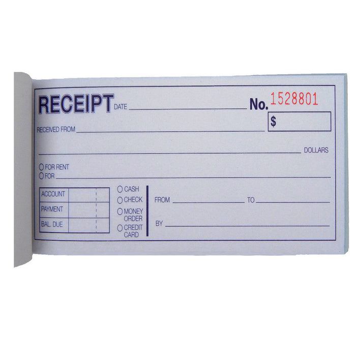 2 Cash Rent CARBONLESS Receipt Book 2 Part 50 Set Money Record Booklet Duplicate