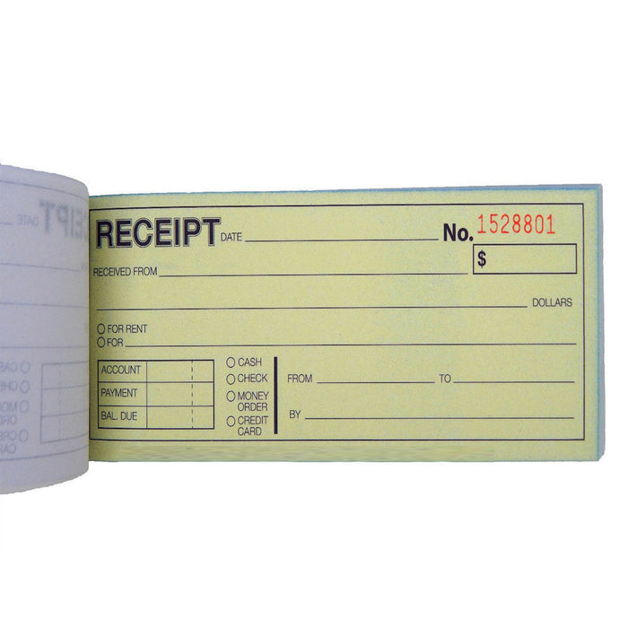 2 Cash Rent CARBONLESS Receipt Book 2 Part 50 Set Money Record Booklet Duplicate