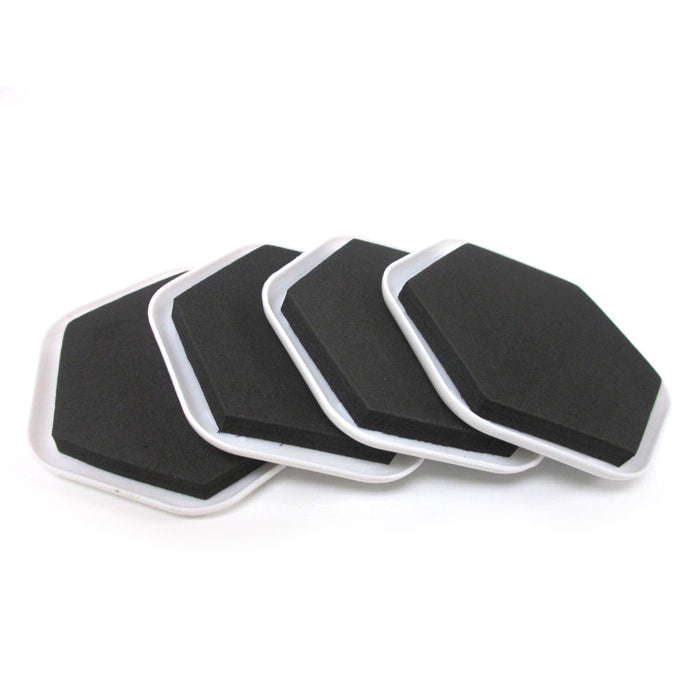 12 PC Soft Furniture Sliders Pads Magic Movers Floor Wood Carpet Floor Protector