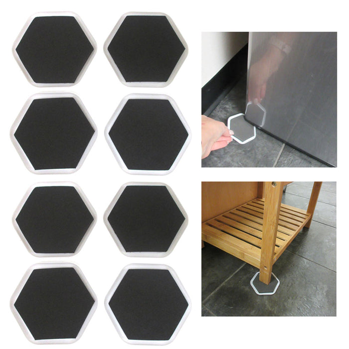 Lot Of 8 Furniture Sliders Magic Mover Pad Protectors Floor Wood Furniture On Tv