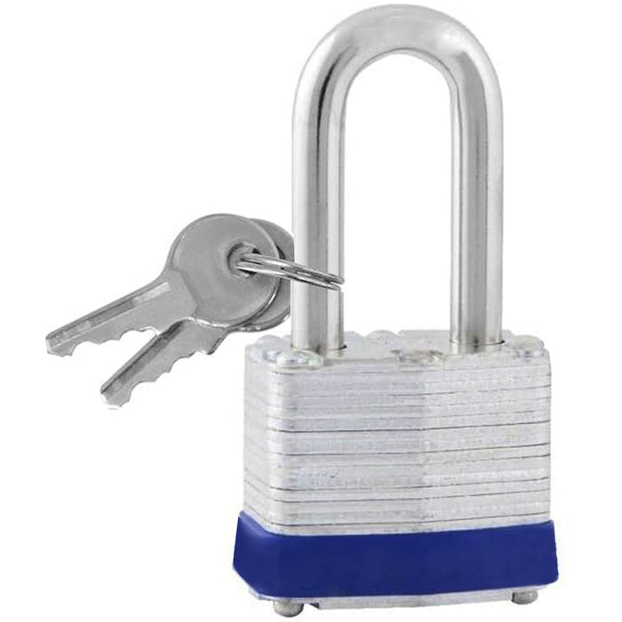 4 Pc 40mm Laminated Pad Locks Keyed Long Shackle Heavy Duty Hardened Steel Safe