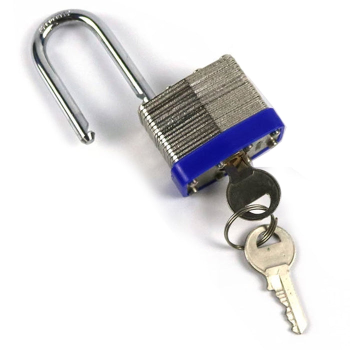 2 Pc Laminated Pad Locks 40mm Harden Steel Shackle Keys Security Self Storage