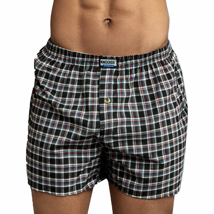 12 Pk Men's 100% Cotton Plaid Boxers Shorts Briefs Trunk Underwear Soft Size L