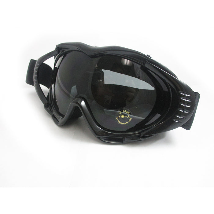 ATB Ski Snow Goggles Snowboard Lens Glasses Skiing Sun Sports Adult Unisex Black